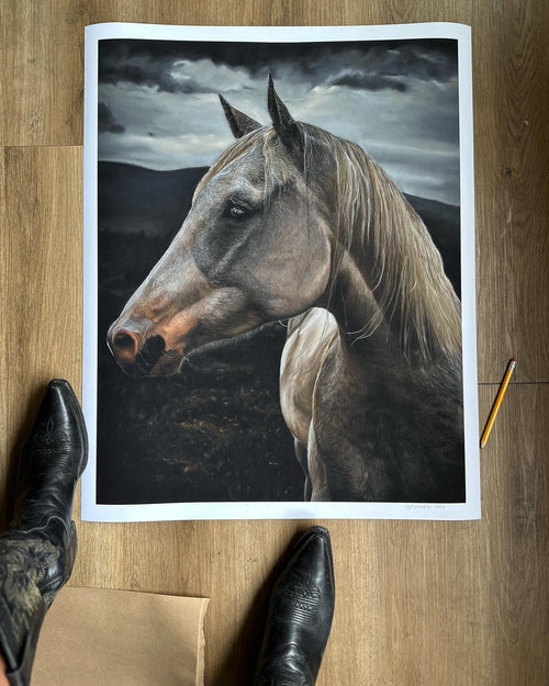 Print: "Cowboy at Dusk"